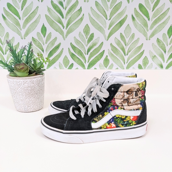VANS Sk8-Hi High Fruit Skull sneakers women's 5.5/ men's 4 - Picture 6 of 12